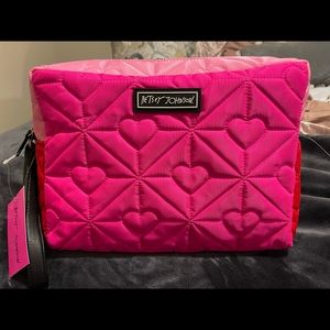 Betsy Johnson Double Zipper Cosmetic Bag